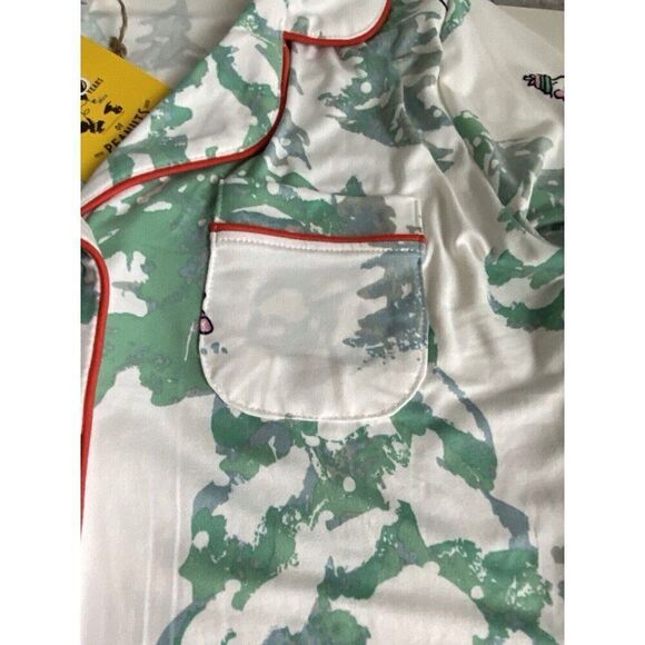 Munki Munki Peanuts Snoopy Woodstock Puffer Jacket Nightgown PJ Women’s Sz M NEW - Picture 6 of 16